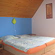 Blue bedroom.